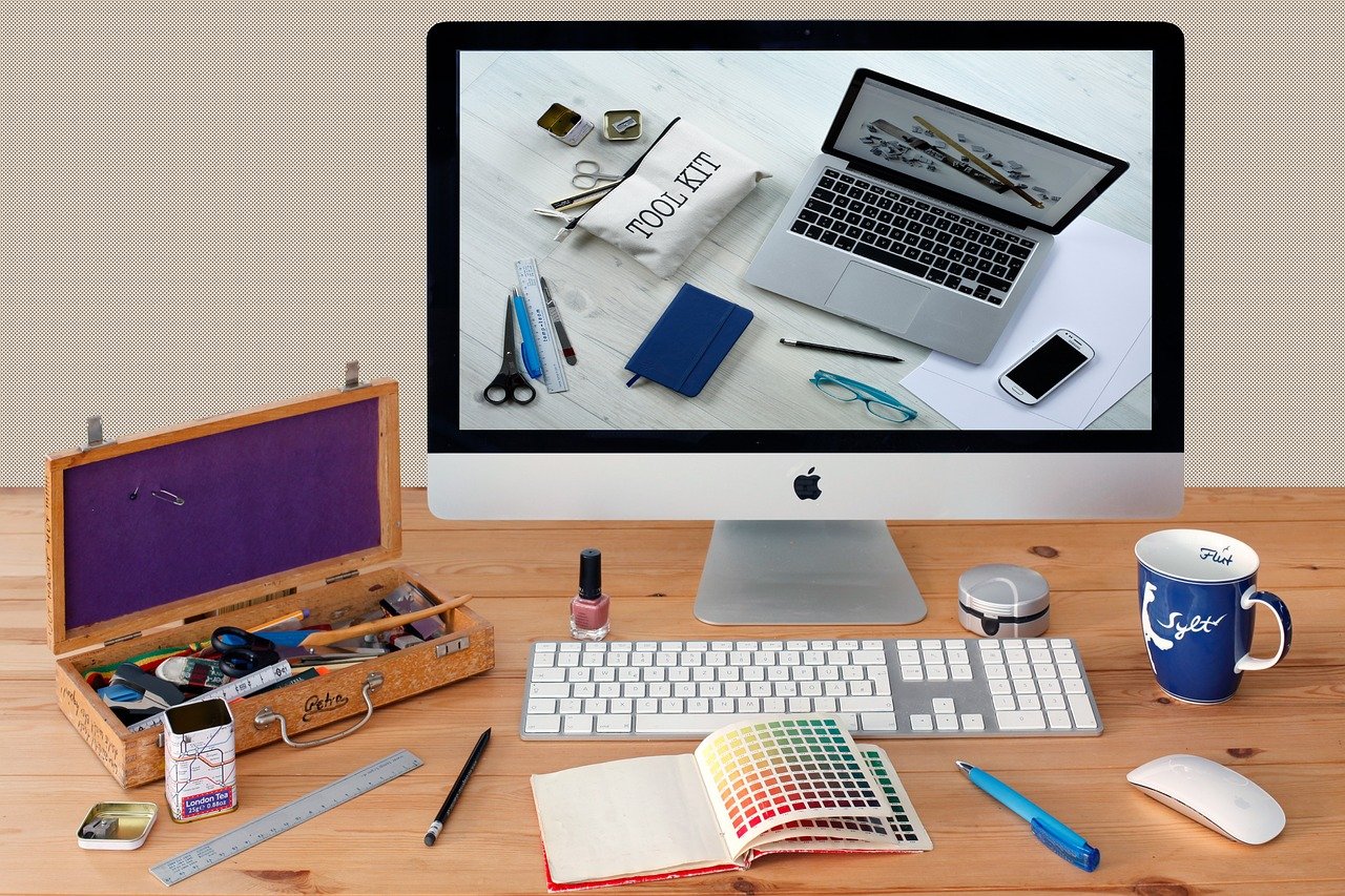 Creative desk still